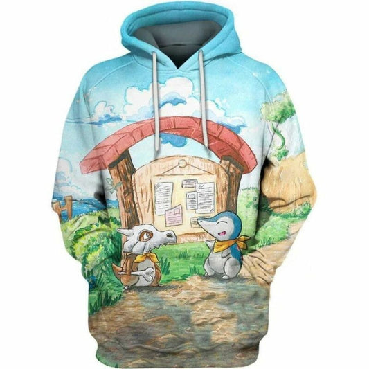 Self-drawn Pictures Of Animals Over Print 3d Hoodie Zip Hoodie Moonbestprint