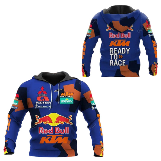 Red Bull Ktm Racing, Ktm Racing Team Ready To Race All Over Print Hoodie, Zip Hoodie 51 Moonbestprint