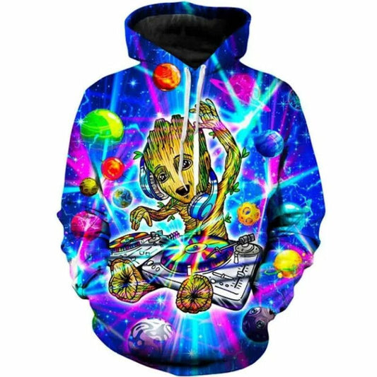 Dj Groot Galaxy 3d Hoodie Moonbestprint