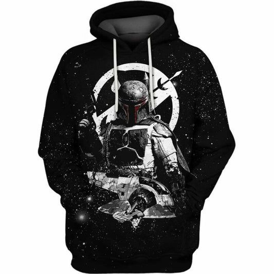 Boba Fett Pilots Geeky Star Wars Over Print 3d Hoodie Zip Hoodie Moonbestprint