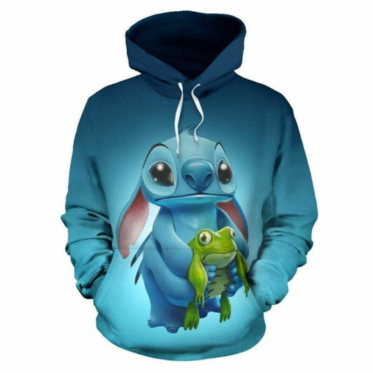 Lilo And Stitch Cute Lover Xvi 3d Hoodie Zip Hoodie Moonbestprint
