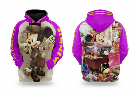 Funny Mickey Mouse Minnie Mouse Walt Disney 3d Hoodie Moonbestprint