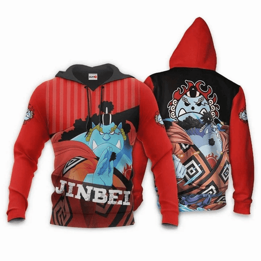 Jinbei Hoodie One Piece Anime Manga For Men And Women 3d Hoodie Zip Hoodie Moonbestprint