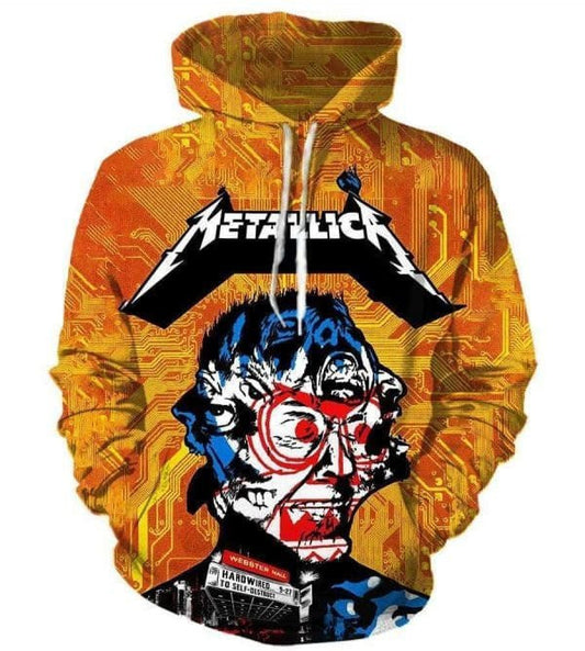 Metallica Yellow 3d Printed Hoodie/zipper Hoodie Moonbestprint