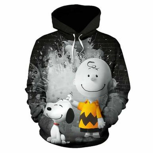 The Peanuts Snoopy And Charlie Brown 3d Hoodie Zip Hoodie 1045 Moonbestprint