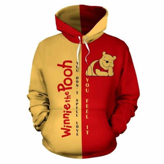 Winnie The Pooh Black And Gold Hoodie Moonbestprint