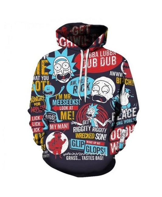Rick And Morty Roupas 3d T Shirt Sweatshirt Zip Hoodie Bomber 886 Moonbestprint