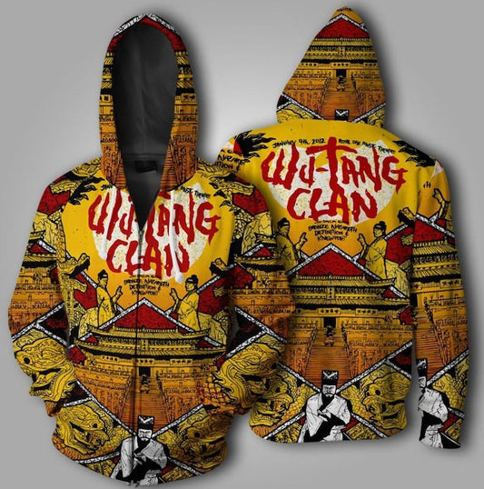 Wu Tang Clan Hip Hop,wu Tang Clan Rock And Roll 2k722 Fan Gift 3d Hoodie Zip Hoodie Moonbestprint