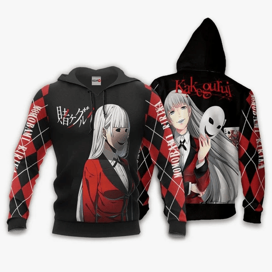 Ririka Momobami Anime Manga Kakegurui For Men And Women 3d Hoodie Zip Hoodie Moonbestprint