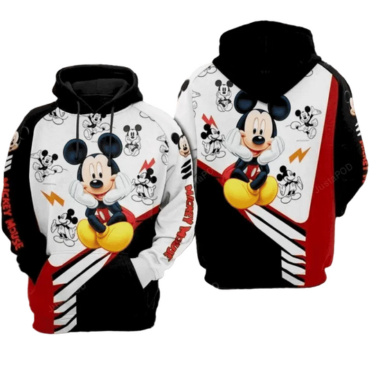 Mickey 3d All Over Print Hoodie, Zip-up Hoodie 001 Moonbestprint