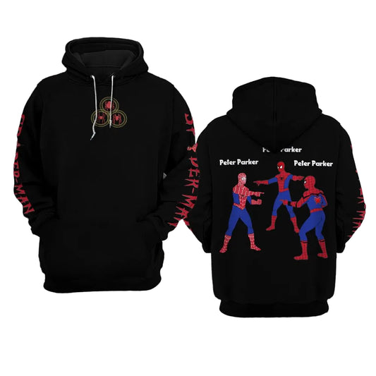 Spider Man No Way Home Multiverse Marvel Comics, 3 Spider-man All Over Print Hoodie Moonbestprint