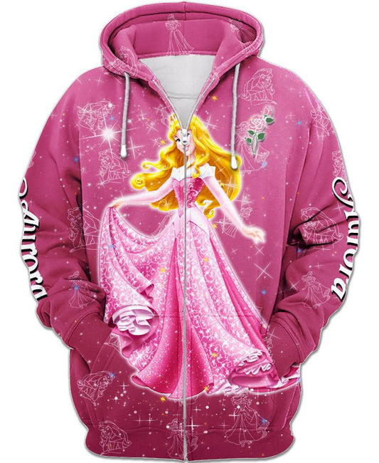 Aurora Zip-up Hoodie Moonbestprint