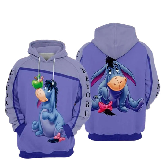 Eeyore Cartoon Winnie The Pooh Movie Disney 1 Over Print 3d Hoodie Zip Hoodie Moonbestprint
