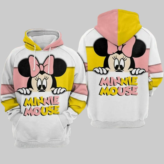 Minnie Mouse 3 Over Print 3d Hoodie Zip Hoodie Moonbestprint