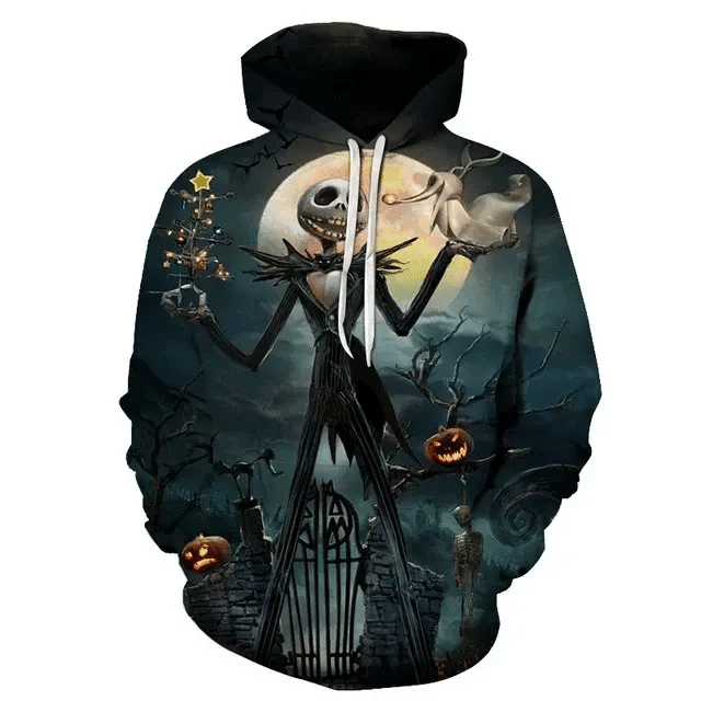 Jack Skellington Nightmare Before Christmas 3d Hoodie Zip Hoodie 229 Moonbestprint