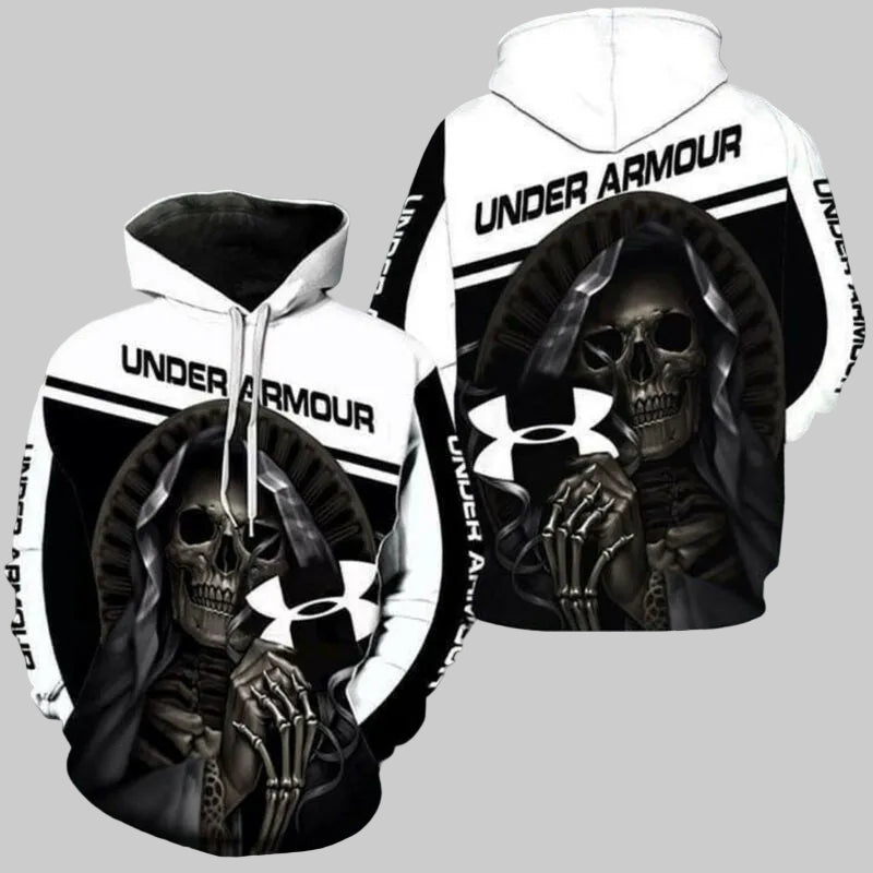 Under Armour Maiden Jesus Skull All Over Print 3d Hoodie Zip Hoodie Moonbestprint