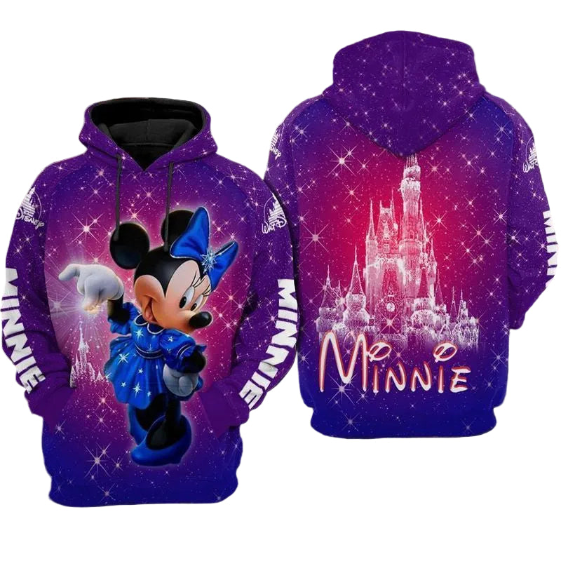 Minnie Mouse Disney Wizard Purple Over Print 3d Hoodie Zip Hoodie 10 Moonbestprint