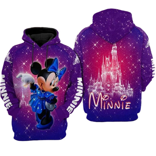 Minnie Mouse Disney Wizard Purple Over Print 3d Hoodie Zip Hoodie 10 Moonbestprint