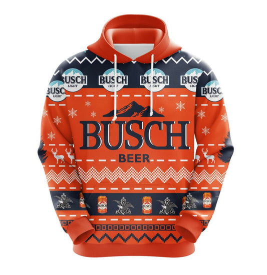 Sweetdreamfly Busch Beer Christmas Cute Noel Mc Ugly Hoodie Moonbestprint