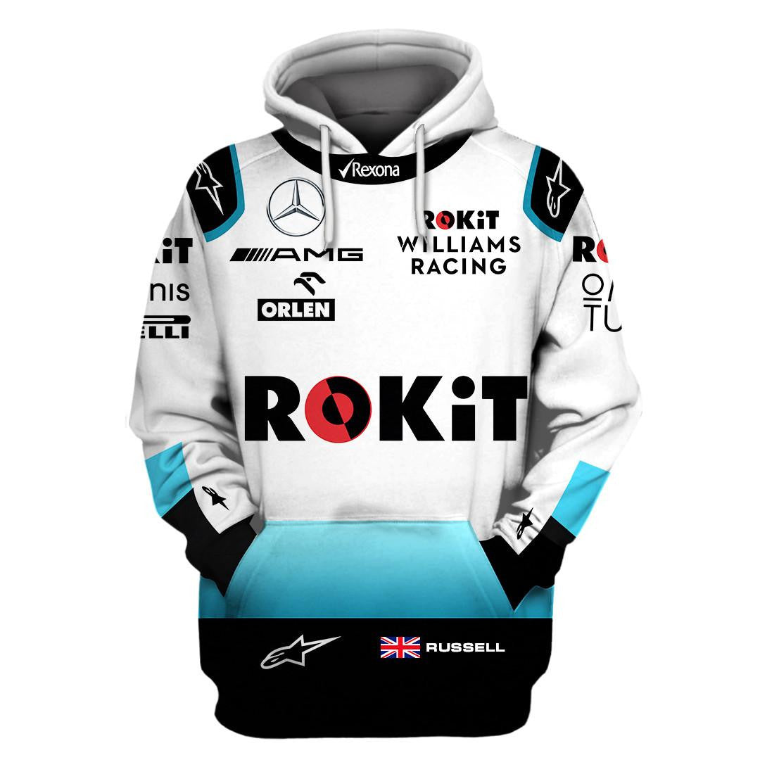 Rokit Rexona Williams Racing All Over Print Hoodie, Zip Hoodie 411 Moonbestprint