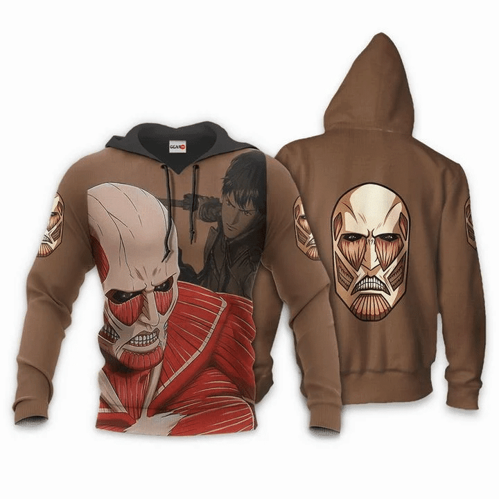 Aot Giant Titan Attack On Titan Anime Manga For Men And Women 3d Hoodie Zip Hoodie Moonbestprint