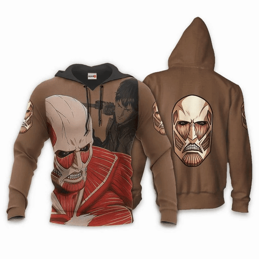 Aot Giant Titan Attack On Titan Anime Manga For Men And Women 3d Hoodie Zip Hoodie Moonbestprint