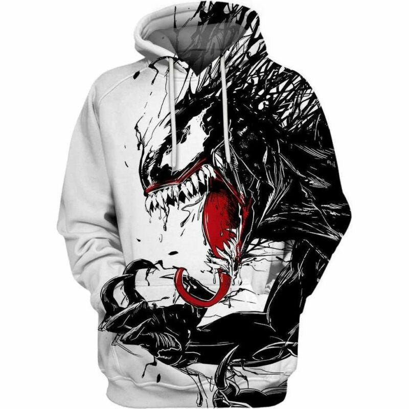 I Am Venom Marvel Over Print 3d Hoodie Zip Hoodie Moonbestprint