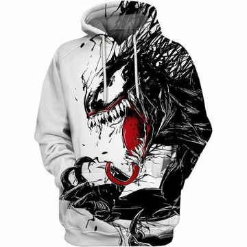 I Am Venom Marvel Over Print 3d Hoodie Zip Hoodie Moonbestprint