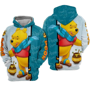 Winnie The Pooh 1 Over Print 3d Hoodie Zip Hoodie Moonbestprint