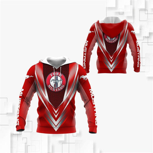 Ford Mustang Shirt Fan Gift 931, Stylist Unisex 3d Hoodie Zip Hoodie Moonbestprint