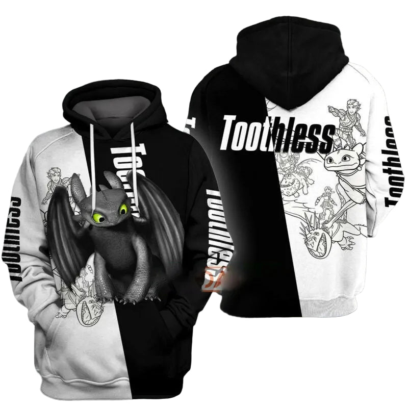 How To Train Your Dragon Toothless Hoodie Zip Hoodie Moonbestprint