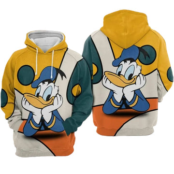 Donald Duck Movies The Disney Over Print 3d Hoodie Zip Hoodie Moonbestprint