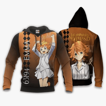 Emma Anime Manga Yakusoku No Neverland The Promised Neverland 63194 For Men And Women 3d Hoodie Zip Hoodie Moonbestprint