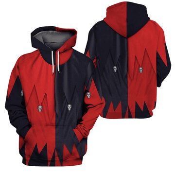 Evil Jester Halloween 3d Hoodie Moonbestprint