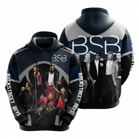 Backstreet Boys On Stage Signature Design Gift For Fan Custom 3d Hoodie All Over Printed Hoodie 3 Moonbestprint