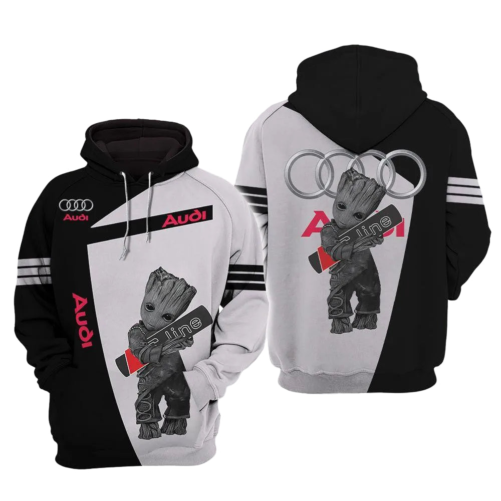 Audi S Line Car Baby Groot 3d All Over Print T Shirt Hoodie Moonbestprint