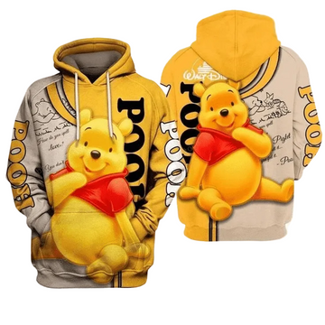 Lovely Winnie The Pooh Disney World 107 Fan Gift Stylist Unisex Cartoon Graphic Outfits Aop Hoodie Moonbestprint