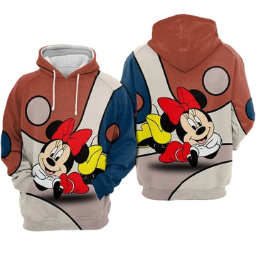 Minnie Mouse Movies Walt Disney Over Print 3d Hoodie Zip Hoodie Moonbestprint
