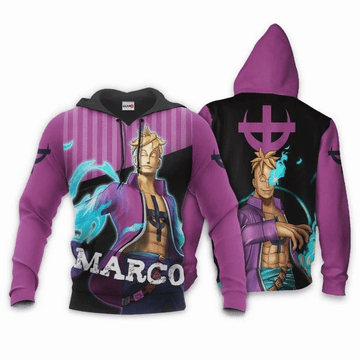 One Piece Marco One Piece Anime Manga For Men And Women 3d Hoodie Zip Hoodie Moonbestprint