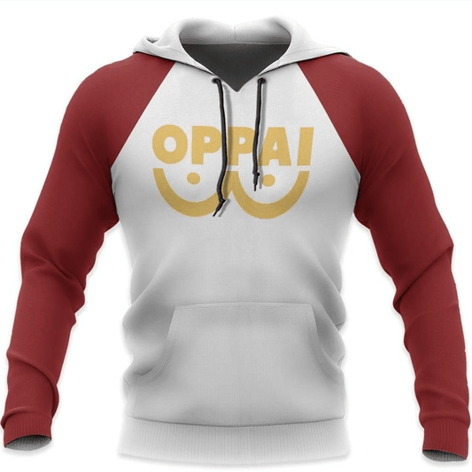 Oppai Saitama One Punch Man Anime Manga For Men And Women 3d Hoodie Zip Hoodie Moonbestprint