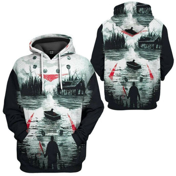Halloween Hoodie Jason Voorhees Hoodie Camp Crystal Lake 3d Hoodie Zip Hoodie Moonbestprint