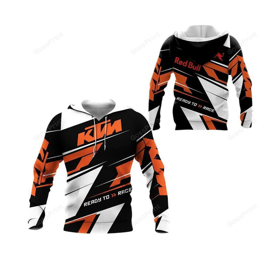 Red Bull Ktm Racing, Ready To Race All Over Print Hoodie, Zip Hoodie 33 Moonbestprint