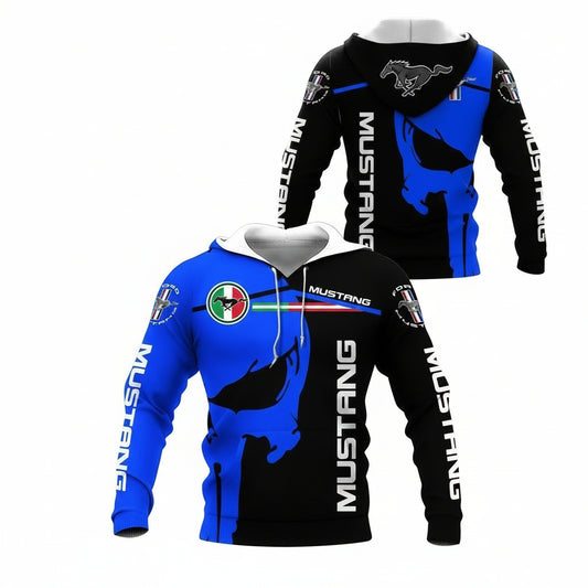 Ford Mustang Shirt Fan Gift 924, Stylist Unisex 3d Hoodie Zip Hoodie Moonbestprint