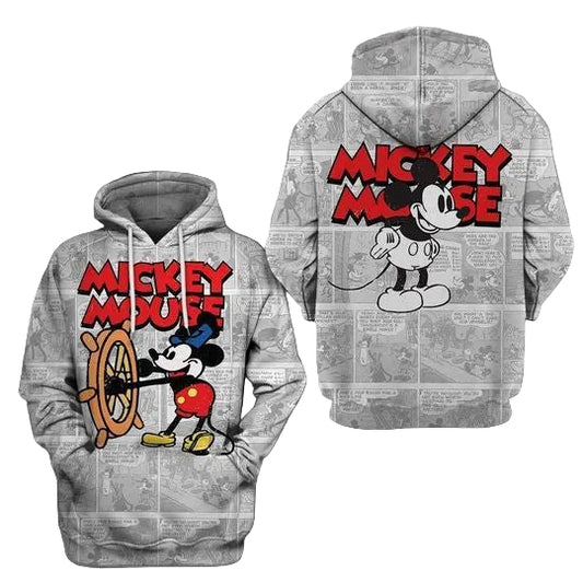 Disney Mickey Mouse Cute Lover 3d Hoodie Zip Hoodie Moonbestprint
