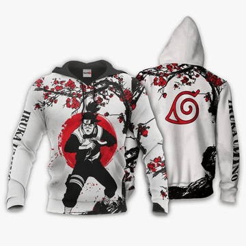 Umino Iruka Anime Manga Naruto For Men And Women 3d Hoodie Zip Hoodie Moonbestprint