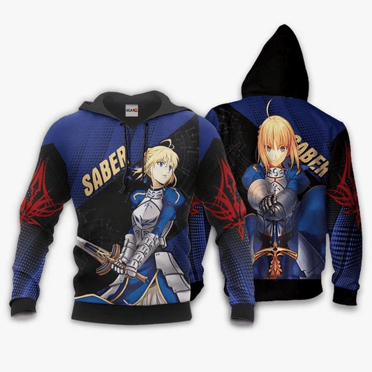 Fate Stay Night Saber Anime Manga For Men And Women 3d Hoodie Zip Hoodie Moonbestprint