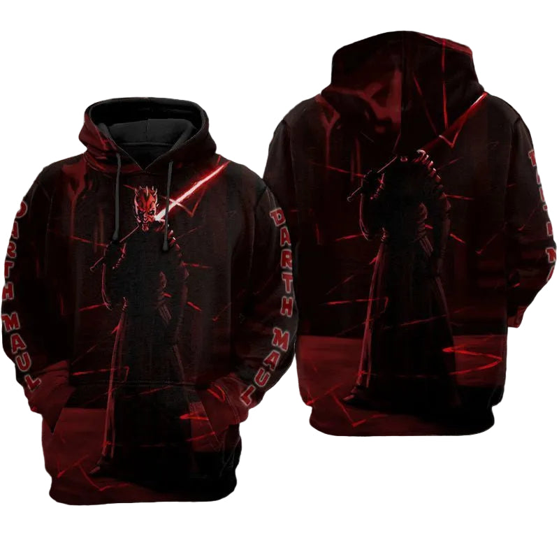 Darth Maul Lightsaber - Star Wars Over Print 3d Hoodie Zip Hoodie Moonbestprint