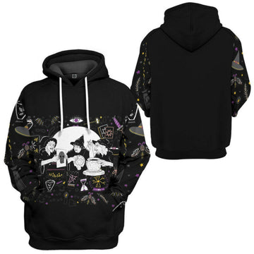 Halloween Hoodie Witch Hoodie Witch Crafts Potions Black 3d Hoodie Zip Hoodie Moonbestprint