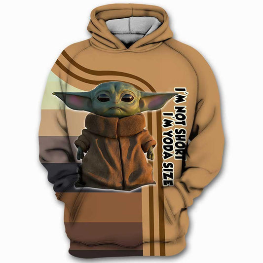 Im Not Short Im Yoda Size Yoda Star Wars Aop Hoodie Moonbestprint