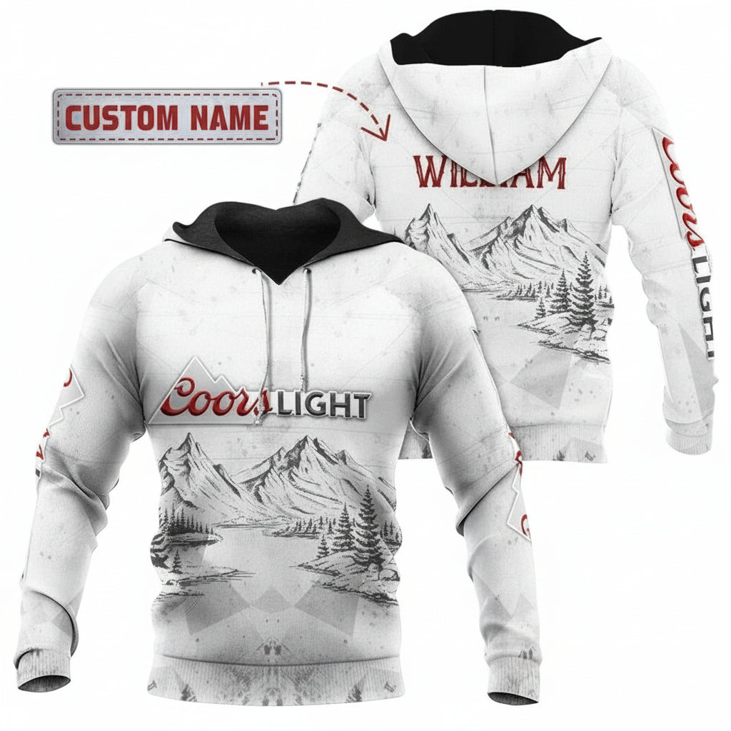 Personalized Coors Light Beer Custom Name 3d Hoodie Moonbestprint